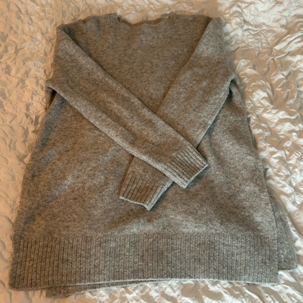 H&M Gray Knit Sweater Dress XS Cozy